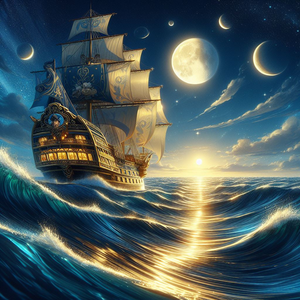 “Kaptan Gece Yarısı’nın Macerası: Denizin Işığında Kaybolmak”